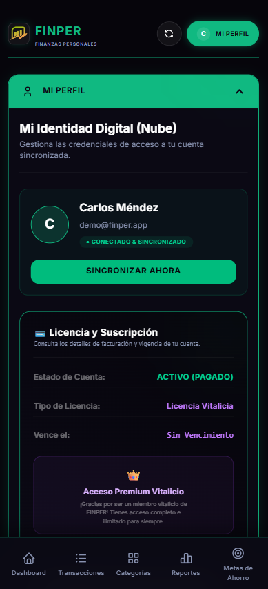 Sincronización Nube FINPER